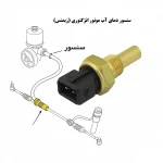 سنسور دمای آب موتور انژکتوری 405(زیمنس)