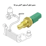 سنسور دمای آب موتور 2 فیش سبز دنا