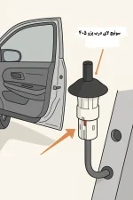 سوئیچ لای درب پژو 405