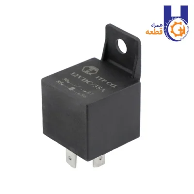 رله ۵ فیش براکت‌دار مشکی